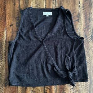Madewell (texture and thread) black tank
